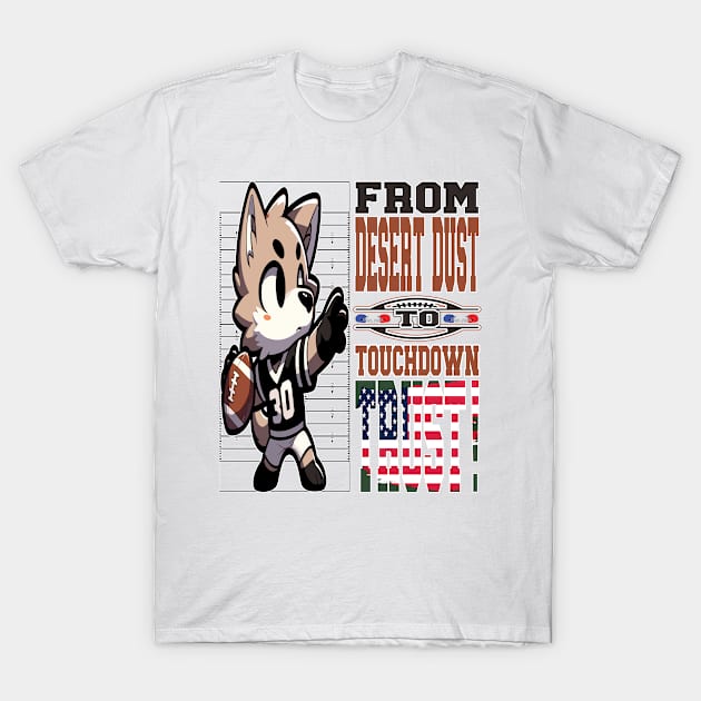 Coyote's Football Dream T-Shirt by maknatess